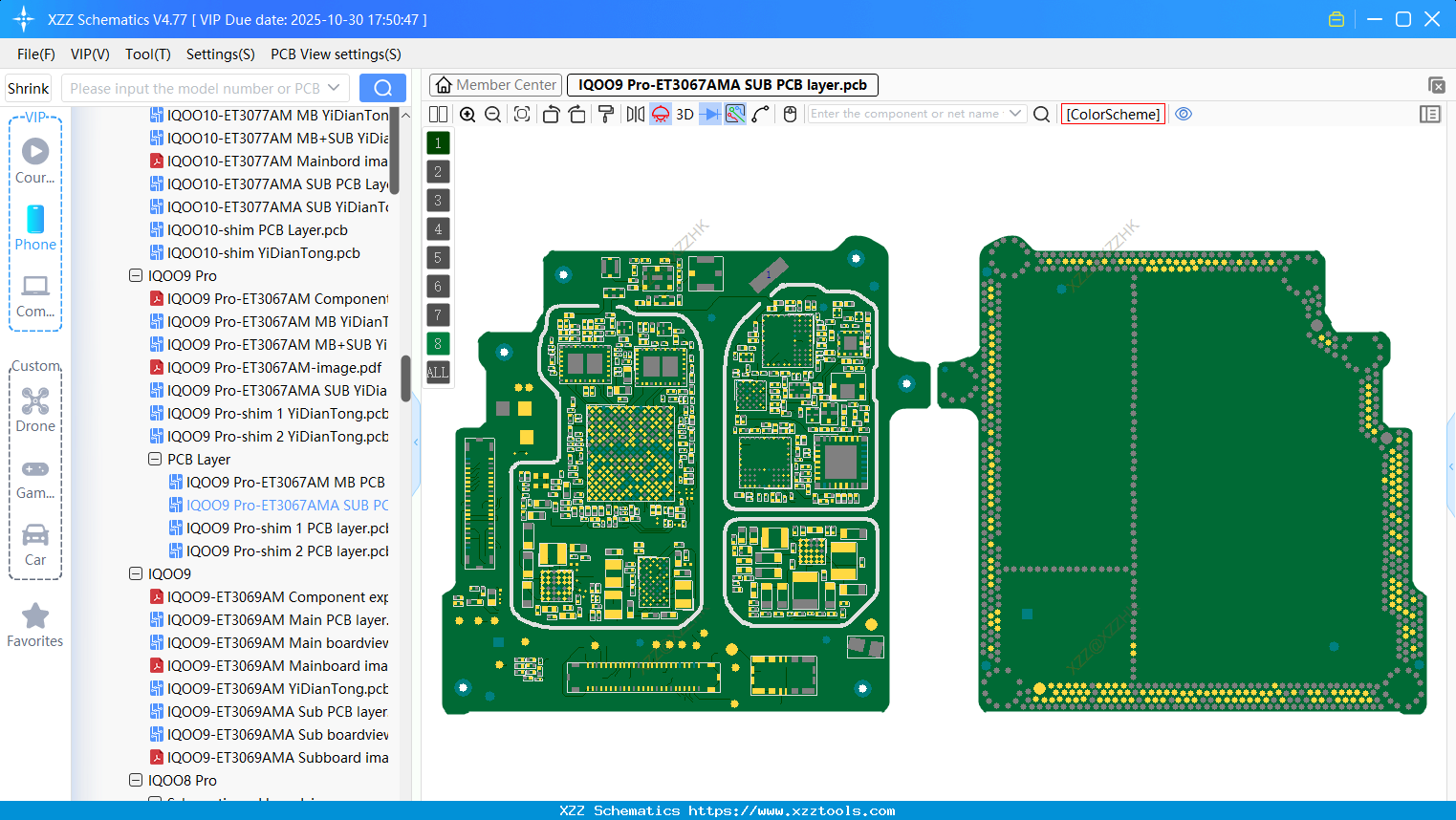 VIVO IQOO9 Pro-ET3067AMA SUB PCB Layer
